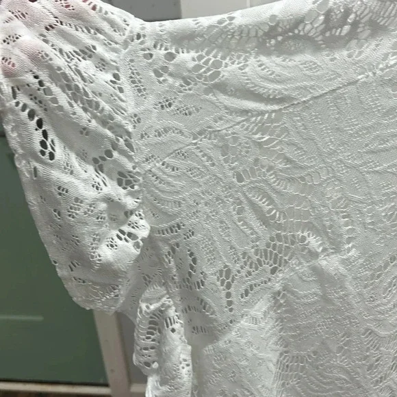 Lilly Pulitzer Atley Ruffle Resort White Swim Cover Up size XXS/XS - Picture 8 of 13